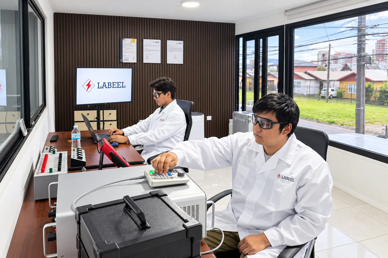 Trabajo con instrumentos en el laboratorio LABEEL